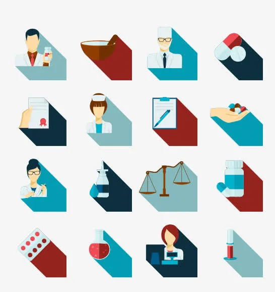 医护人员矢量图标免抠