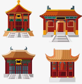 中国风寺庙免抠