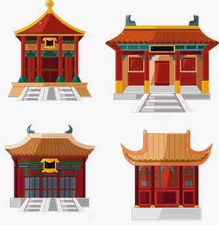 中国风寺庙免抠