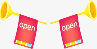 卡通黄色喇叭免抠图免抠