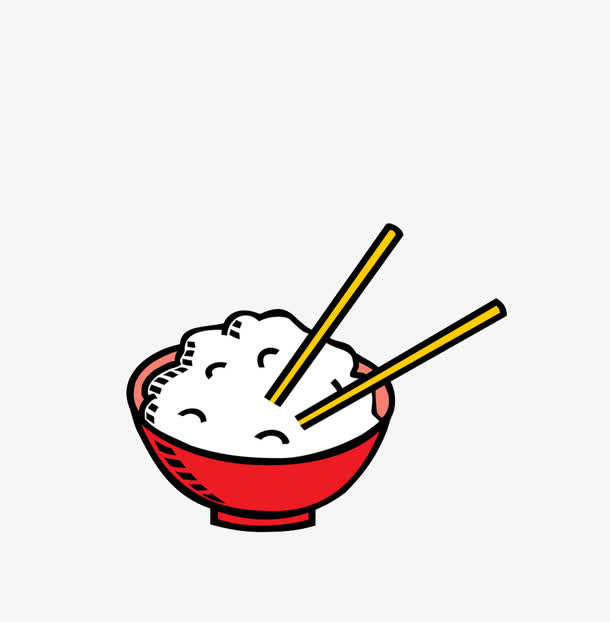 卡通米饭免抠