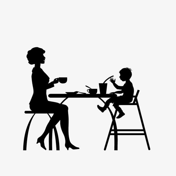 女人和孩子免抠