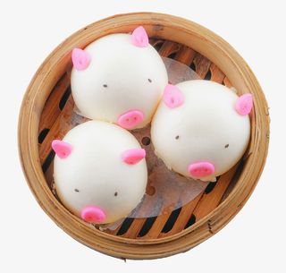 蒸小猪馒头免抠