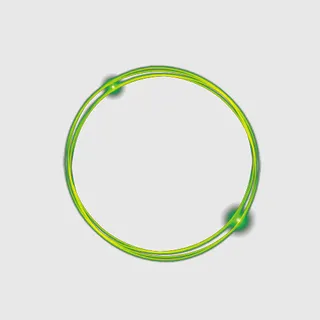 绿色圆形线条素材免抠