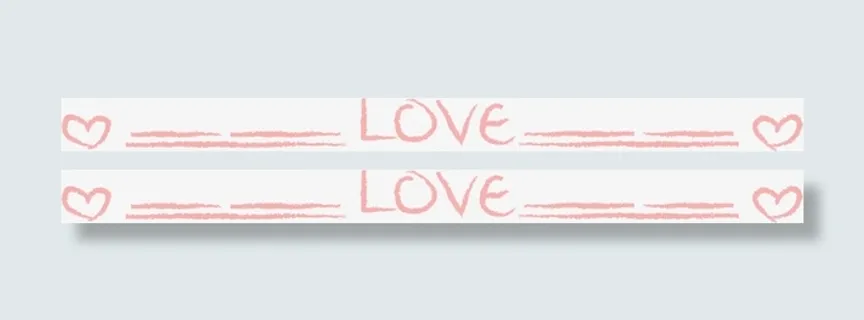 红色情人节love爱心标签免抠