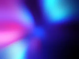 蓝背景粉色模糊光效壁纸