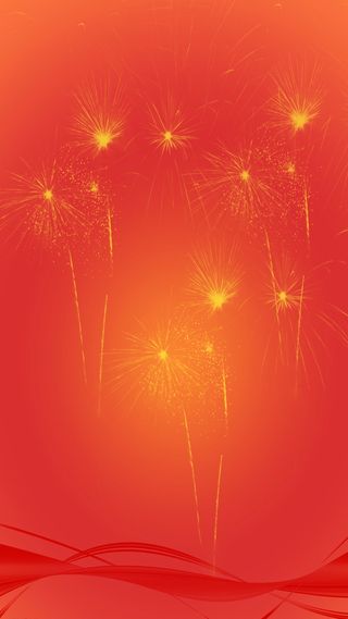 浪漫简约红色H5背景素材高清