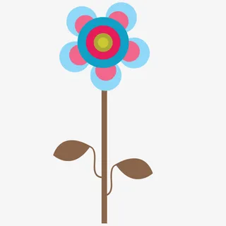 卡通 插画 彩绘 花瓣 花朵免抠