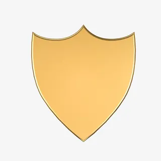 金色盾牌防护盾盾牌免抠