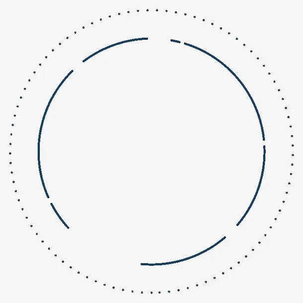 圆形不规则线条点素材免抠