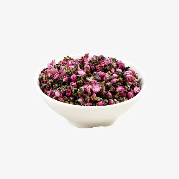 产品实物桃花茶一碗免抠