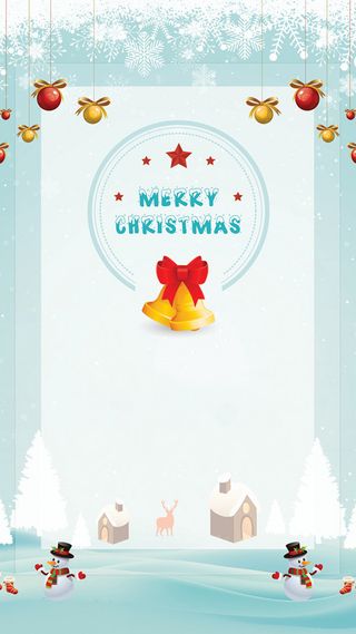 简约圣诞节雪花贺卡H5背景高清