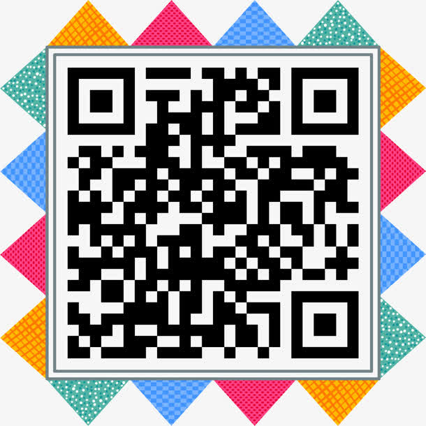 手机二维码免抠标签元素