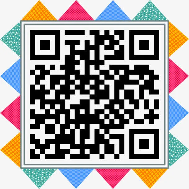 手机二维码免抠标签元素