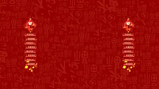 热力红新年背景 节日元素  喜庆氛围高清