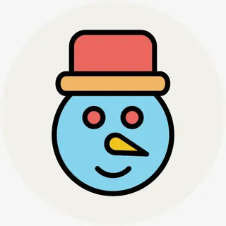 圣诞节图片彩带 雪人图标免抠