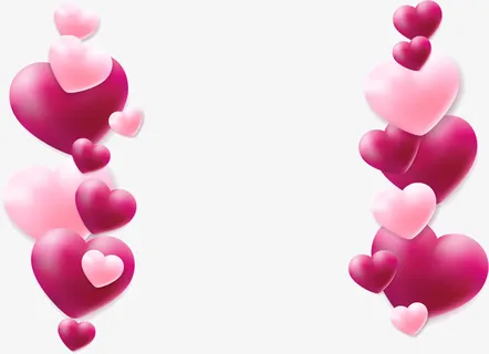 爱心气球结婚装饰免抠