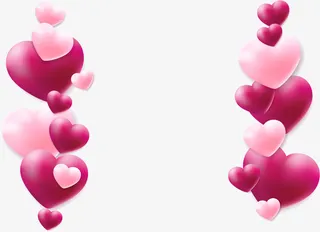 爱心气球结婚装饰免抠