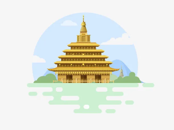 扁平化泰姬陵免抠