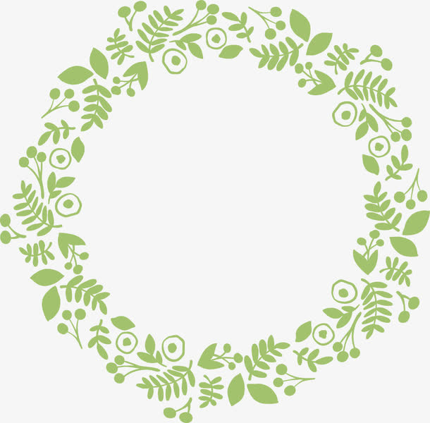 花环花边手绘边框免抠装饰花纹元素