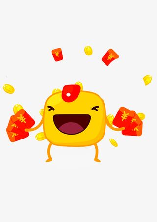 可爱的红包卡通人物免抠