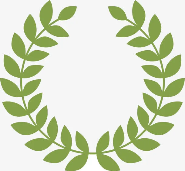 月桂花环免抠