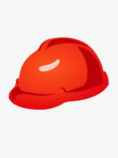 卡通安全帽矢量素材免抠