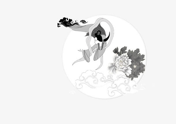 嫦娥奔月免抠