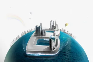 创意水上建筑免抠