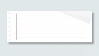 手绘白色纸张免抠