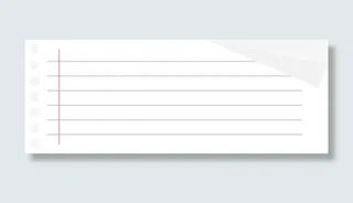 手绘白色纸张免抠