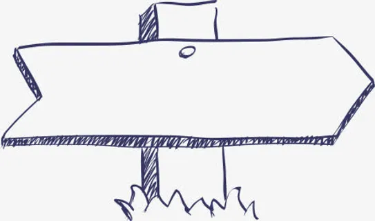 指示牌免抠手绘/卡通手绘元素