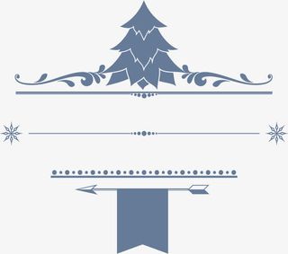 复古花纹边框免抠