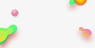 不规则漂浮的色块免抠