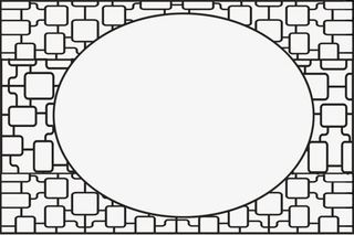 黑色花纹中国风免抠