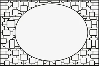 黑色花纹中国风免抠