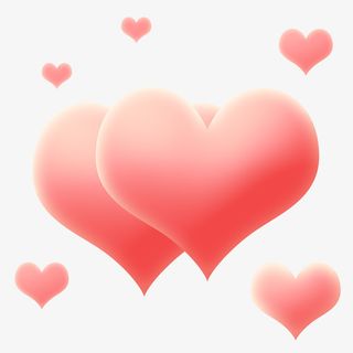 粉色高清爱心免抠