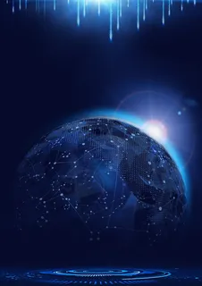 科技背景星球光效线性光效电路图免抠 科技背景星球光效线性光效电路图免抠