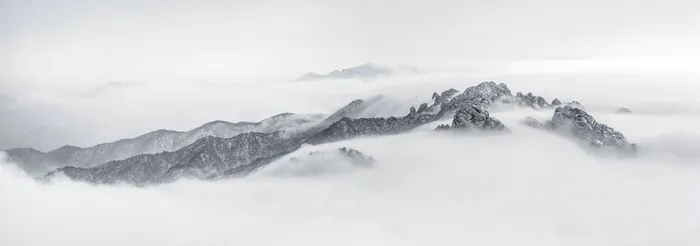 腊八水墨简约白色海报banner背景高清