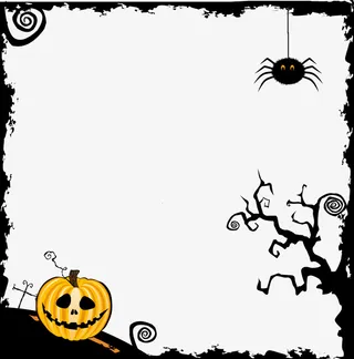 万圣节边框免抠