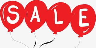 卡通手绘红色气球免抠