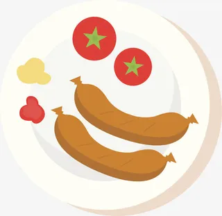 平面早餐矢量图免抠