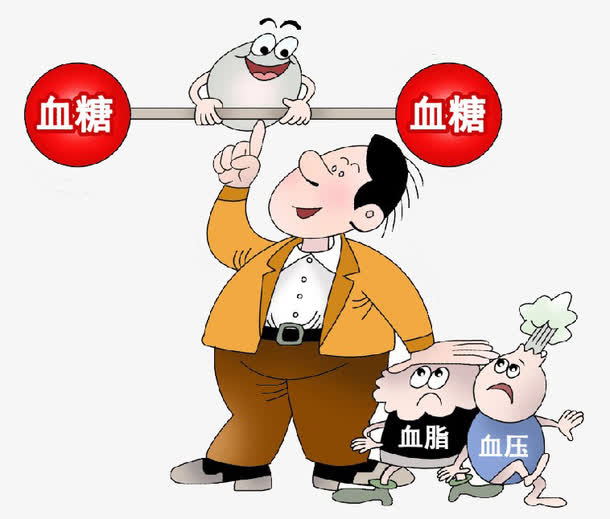 糖尿病人控制血糖血脂血压免抠