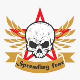 骷髅头酷炫恐怖标识元素免抠