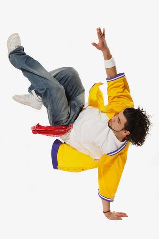 时尚街舞牛仔男免抠