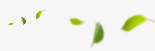模糊绿叶漂浮装饰图片免抠
