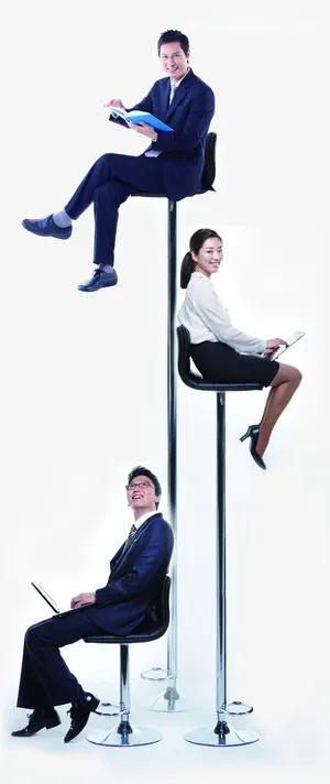 上班族人员软件测试宣传册免抠