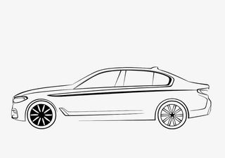 白色的汽车免抠