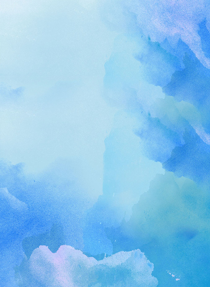 淡蓝色水彩淡彩背景高清
