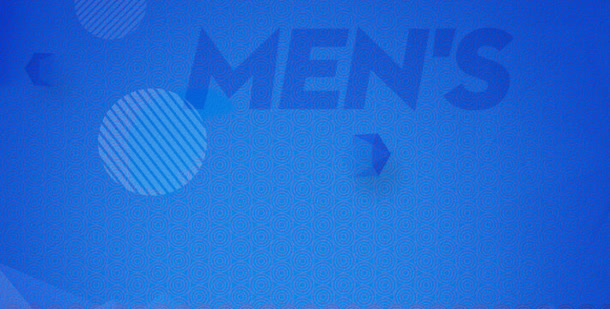 mens菜单蓝色海报背景